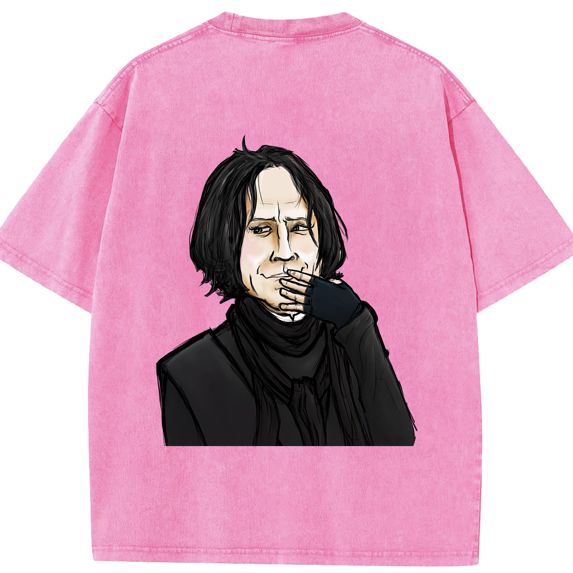 （画像用） Harry Potter ハリー・ポッターシリーズ 綿100% ヴィンテージ風 半袖Tシャツ（背面プリント）